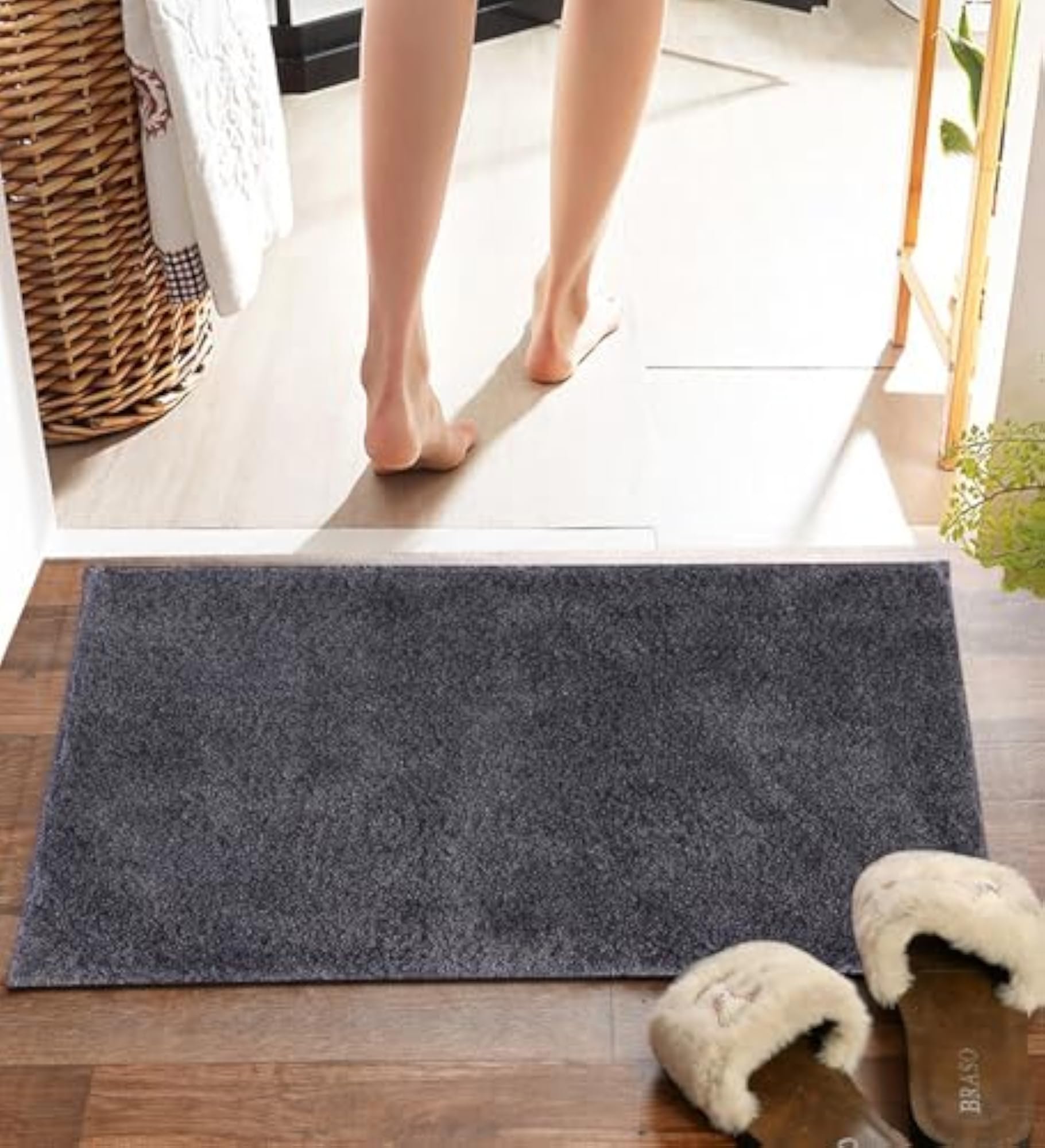 Matrix Microfiber Bath Mat Middle Grey